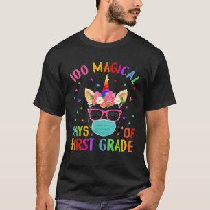 Camiseta 100 Mágicos Días De Mamáes Unicornio En La Escuela