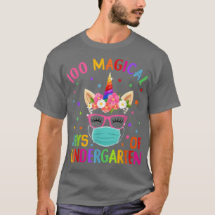 Camiseta 100 Mágicos Días De Mamáes Unicornio En La Escuela