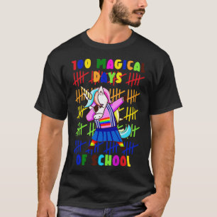 Camiseta 100 Mágicos Días Escolares De Unicornio 10
