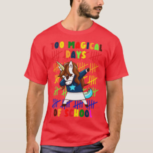 Camiseta 100 Mágicos Días Escolares Unicornio 3