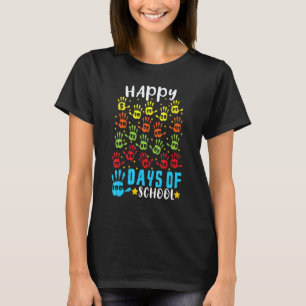 Camiseta 100 Manos Maestro Estudiante Feliz 100 Días 100 Dí