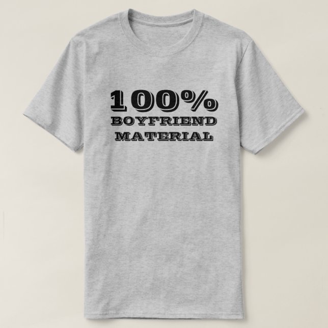 Camiseta 100% MATERIAL DE NOVIO (Diseño del anverso)