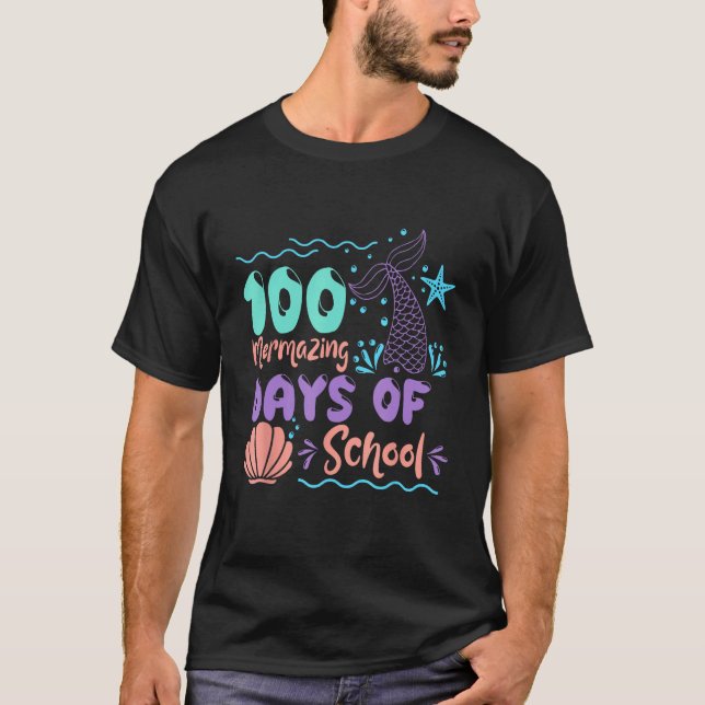 Camiseta 100 mermazing days of school   store motif graphic (Anverso)