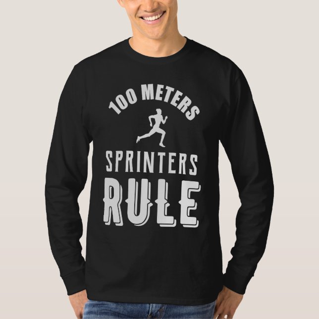 Camiseta 100 Meters Sprinters Rule (Anverso)
