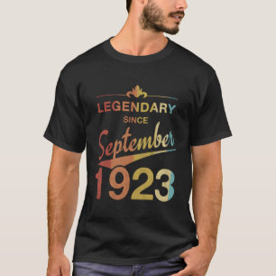 Camiseta 100° Nacido En Septiembre De 1923