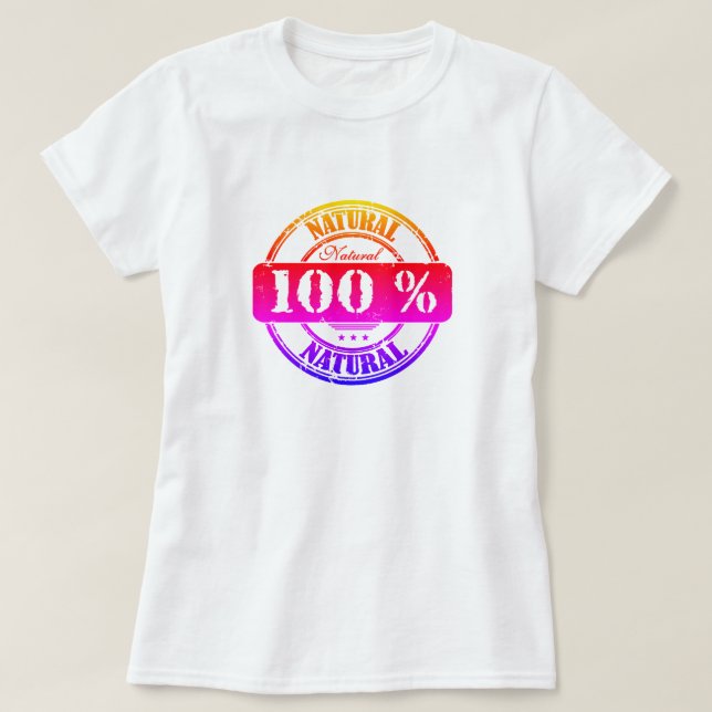 Camiseta 100% natural (Diseño del anverso)