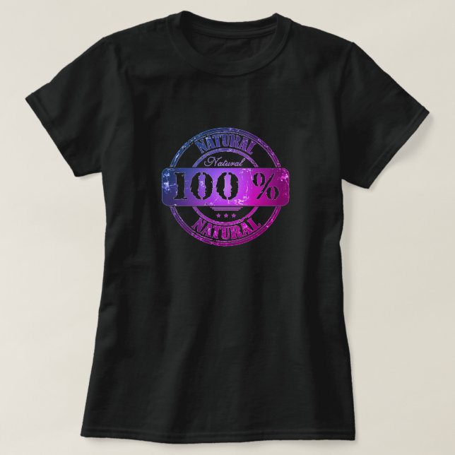 Camiseta 100% Natural (Diseño del anverso)
