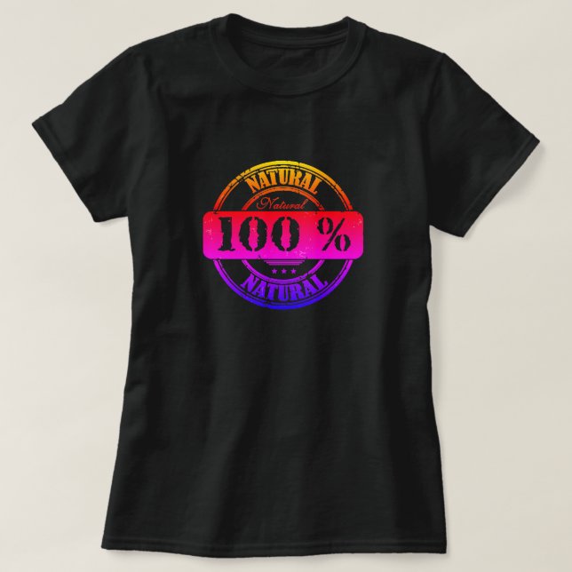 Camiseta 100% natural (Diseño del anverso)