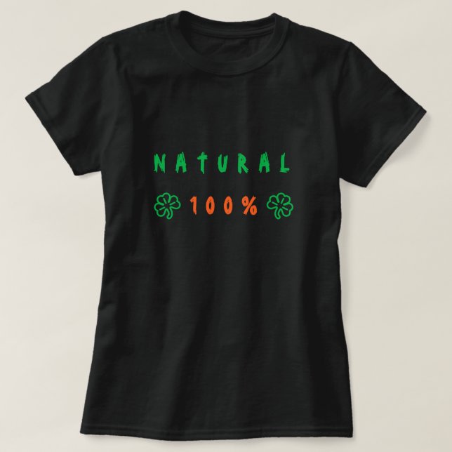 Camiseta 100% Natural - Moderna (Diseño del anverso)