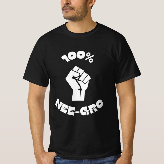 Camiseta 100% Nee-Gro con 3 (Anverso)