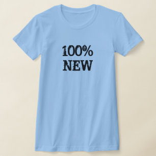 Camiseta 100% Nuevo Azul Claro
