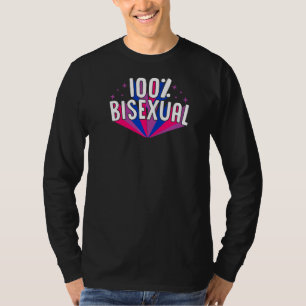 Camiseta 100% Orgullo Bisexual Estilo Estético Bi Stuf