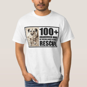 Camiseta 100+ Perros abandonados de los marismas la Florida