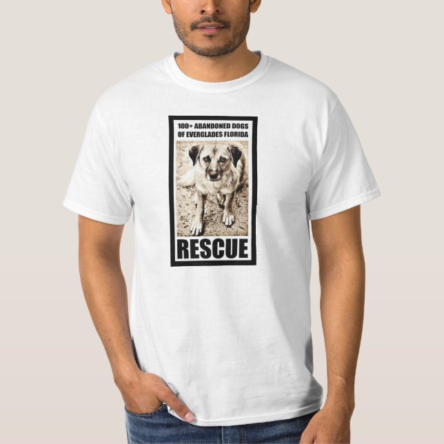 Camiseta 100+ Perros abandonados del rescate de la Florida (Anverso)
