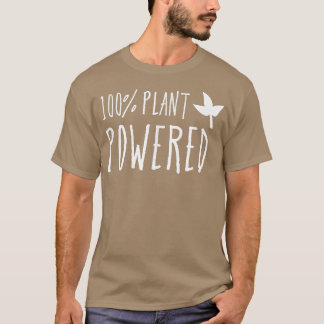 Camiseta 100 Plantas Alimentadas , Tee Vegetario Fun