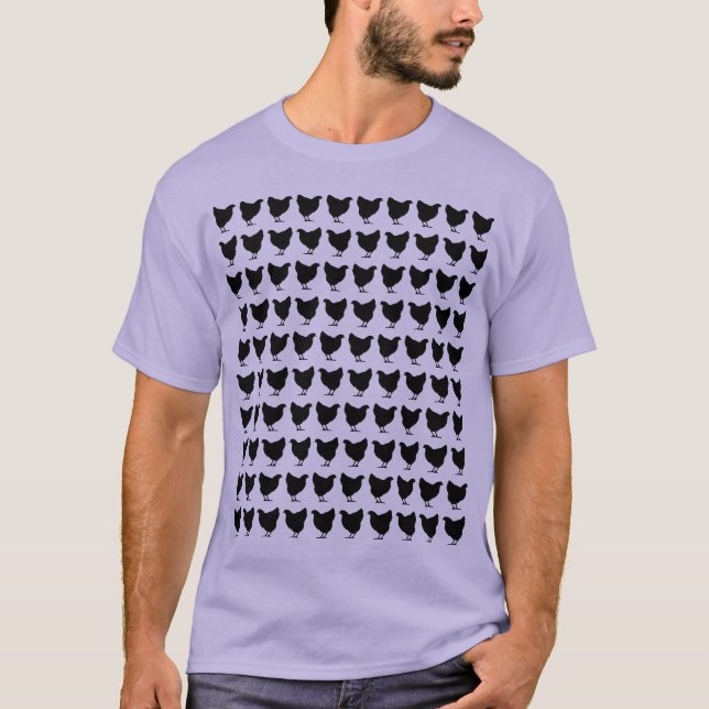 Camiseta 100 Pollos - Negros (Anverso)