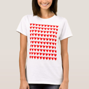 Camiseta 100 Pollos - Rojo