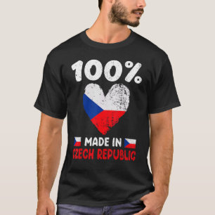 Camiseta 100 Por Ciento Hecho En La República Checa Chica D