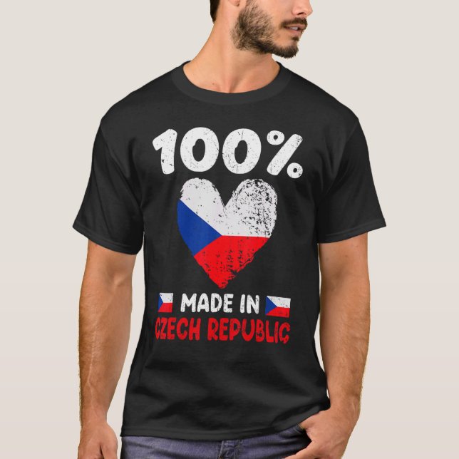 Camiseta 100 Por Ciento Hecho En La República Checa Chica D (Anverso)
