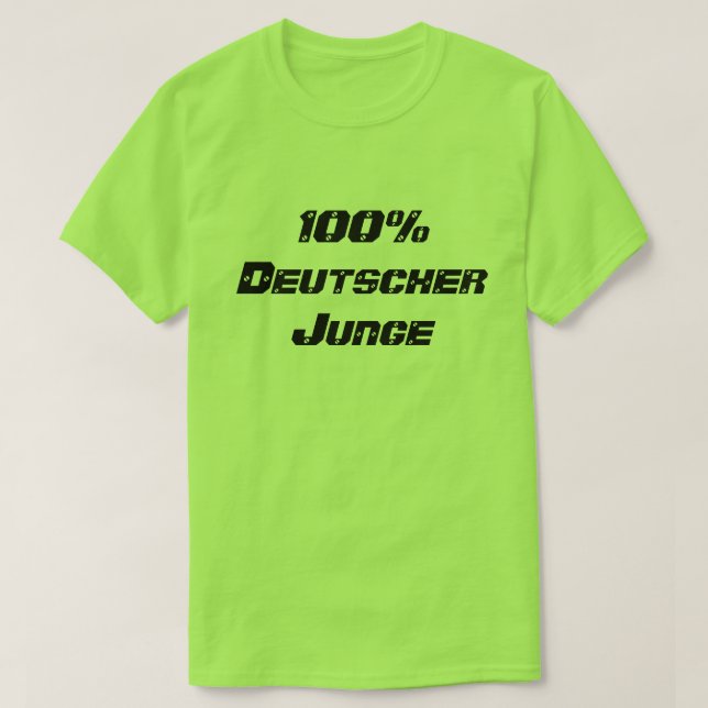 Camiseta 100 por ciento Junge Deutscher 100 por ciento much (Diseño del anverso)