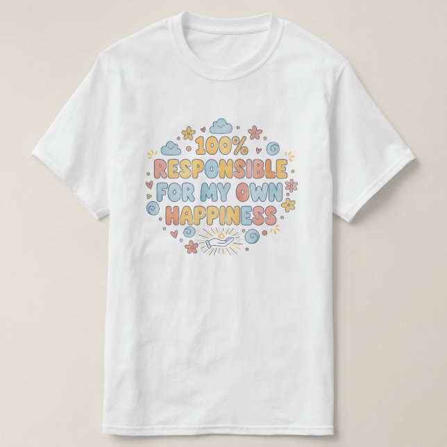 Camiseta 100 por ciento responsable Mentalidad Magnífica (Diseño del anverso)