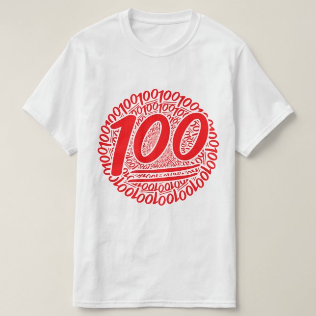 Camiseta 100 por todas partes (Diseño del anverso)