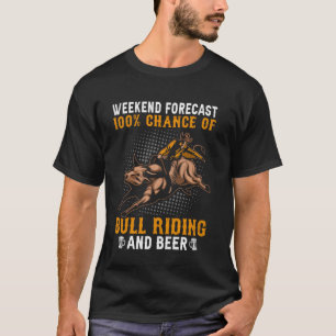 Camiseta 100 Posibilidad De Montar Toros Y Cerveza Jinete D