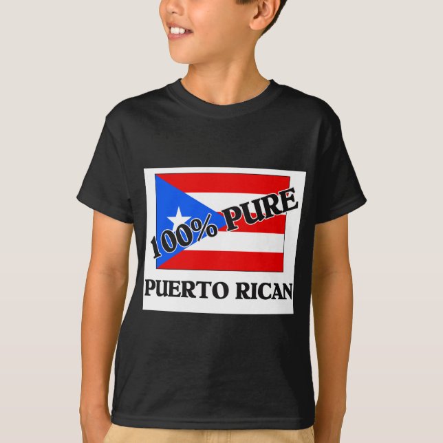 CAMISETA 100% PUERTORRIQUEÑO (Anverso)