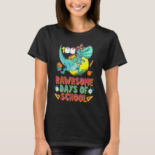Camiseta 100 Raros Días Escolares De Tyronosaurs De Fachema
