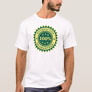 Camiseta 100% Satisfacción Pegatina garantizado