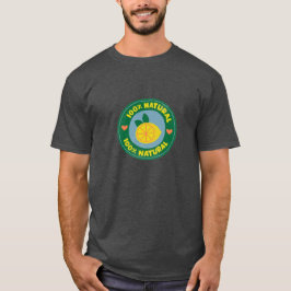 Camiseta 100% Símbolo de limón natural