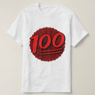 Camiseta 100 sobre 100 para 100