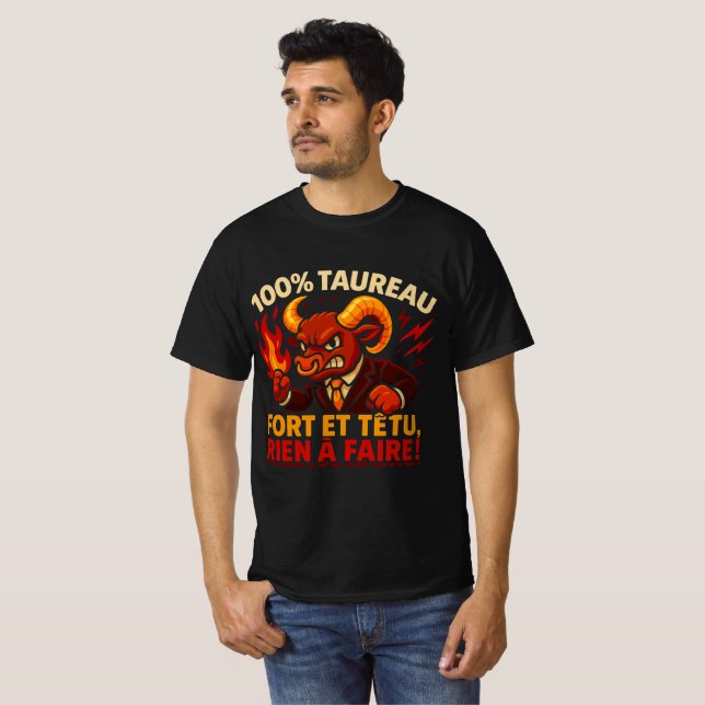 CAMISETA 100 % TAUREAU (Anverso completo)