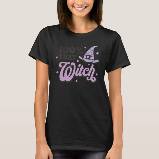 Camiseta 100 That Witch Halloween Costume Witch   Spooky Se (Anverso)