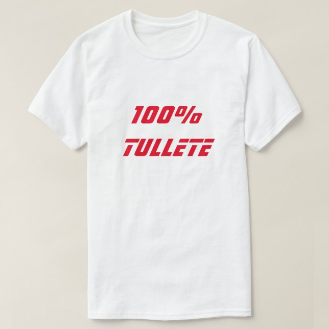 Camiseta 100% Tullete | 100% Silly (Diseño del anverso)