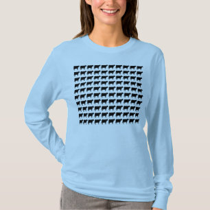 Camiseta 100 vacas - negro