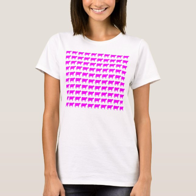 Camiseta 100 vacas - rojas (Anverso)