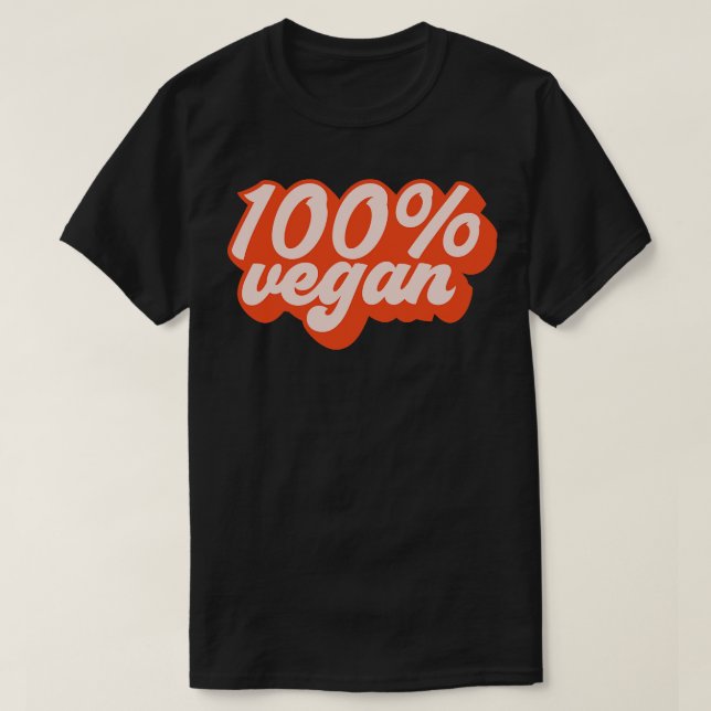 Camiseta 100 Vegan 1 (Diseño del anverso)
