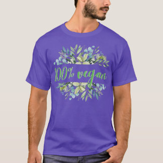 Camiseta 100 Veganism Vegetales Frutas