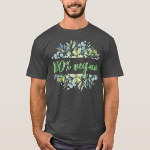 Camiseta 100 Veganism Vegetales Frutas