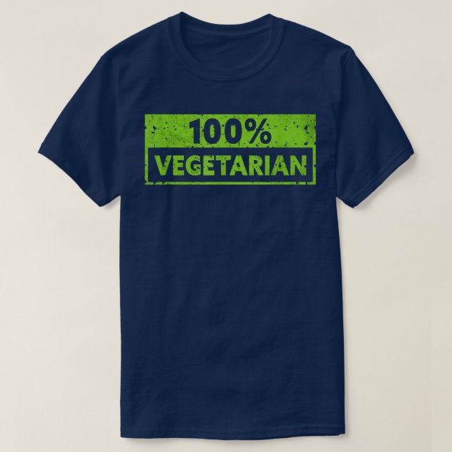 Camiseta 100 Vegetarian  Vegetable Vegetarian Plant Funny V (Diseño del anverso)