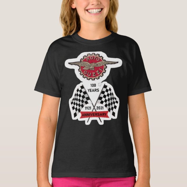 Camiseta 100 Years Anniversary Moto Guzzi Logo  Merch and A (Anverso)