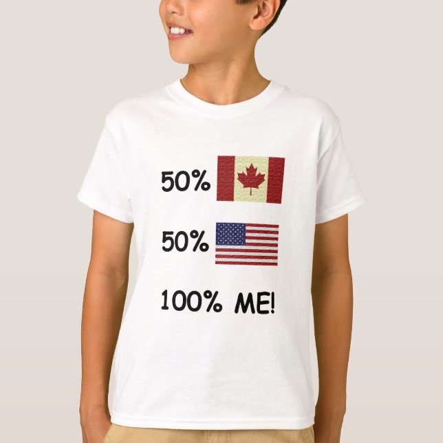 Camiseta 100% YO canadiense/americano (Anverso)