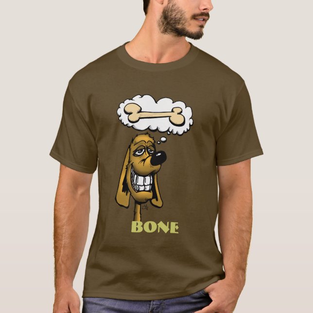 Camiseta 100Dog, HUESO (Anverso)