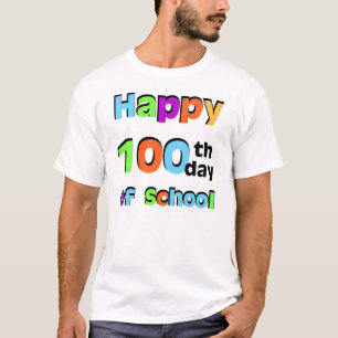 Camiseta 100o día feliz de escuela