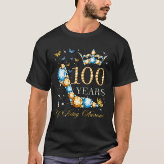 Camiseta 100Th Birthday 100 Years Of Being Awesome 100 Year