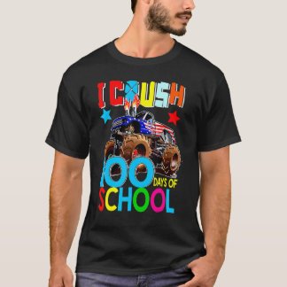 Camiseta 100th Day I Crush 100 Days Of School Monster Truck