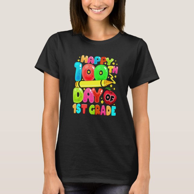 Camiseta 100th Day of 1st Grade Teachers Kids Child 100 Day (Anverso)