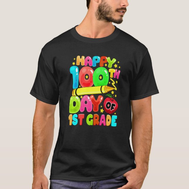 Camiseta 100th Day of 1st Grade Teachers Kids Child 100 Day (Anverso)