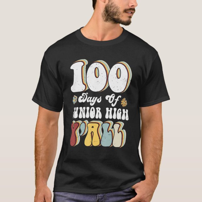 Camiseta 100th Day Of Junior High Y'all Teacher 100 Days (Anverso)